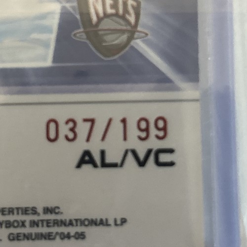 2004-05 Fleer Genuine - At Large Game Used Vince Carter #AL/VC 037 /199  - Picture 5 of 5