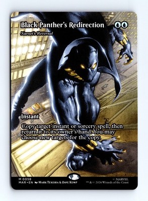 Black Panther's Redirection Borderless 58 MTG Marvel Universe Eternal-Legal MAR