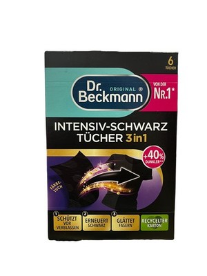 Dr. Beckmann Intensive black cloths, for intense 1 Count (Pack of 1)