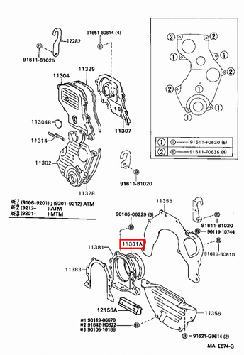 Genuine Hilux LN110 LN109 LN108 LN107 LN106 3L 2L Rear Main Oil Crankshaft Seal - Picture 18 of 20