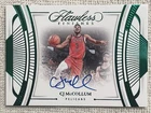 CJ McCOLLUM 2023-24 Flawless Finishes Signatures Emerald On Card Auto /5 Hawks