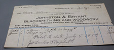 Antique 1909 Blacksmith Billhead Receipt Shelbyville Kentucky