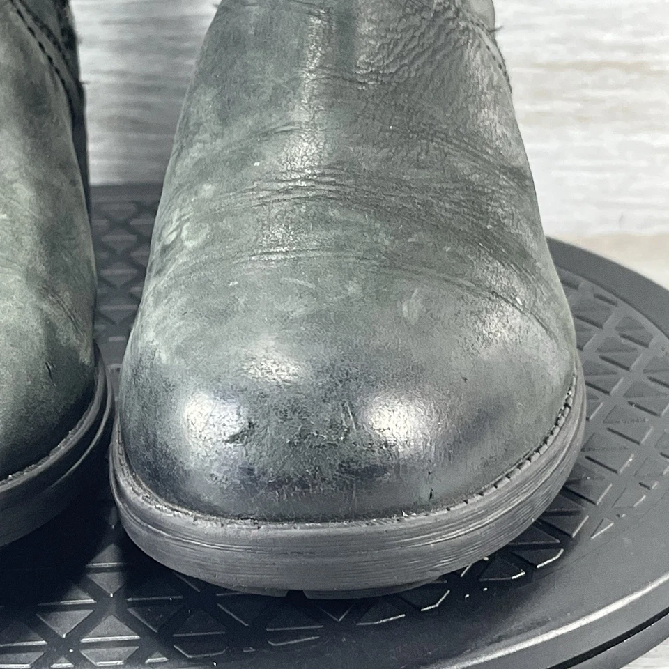 Clarks Women’s Mansi Black Leather Juniper Moto Riding Boots Size 8.5 - Image 3 of 4