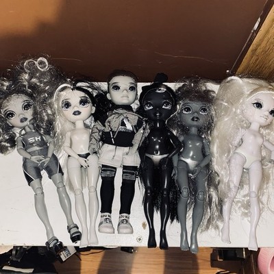 Shadow High Doll Rainbow Lot Of 6 Black And White Dolls