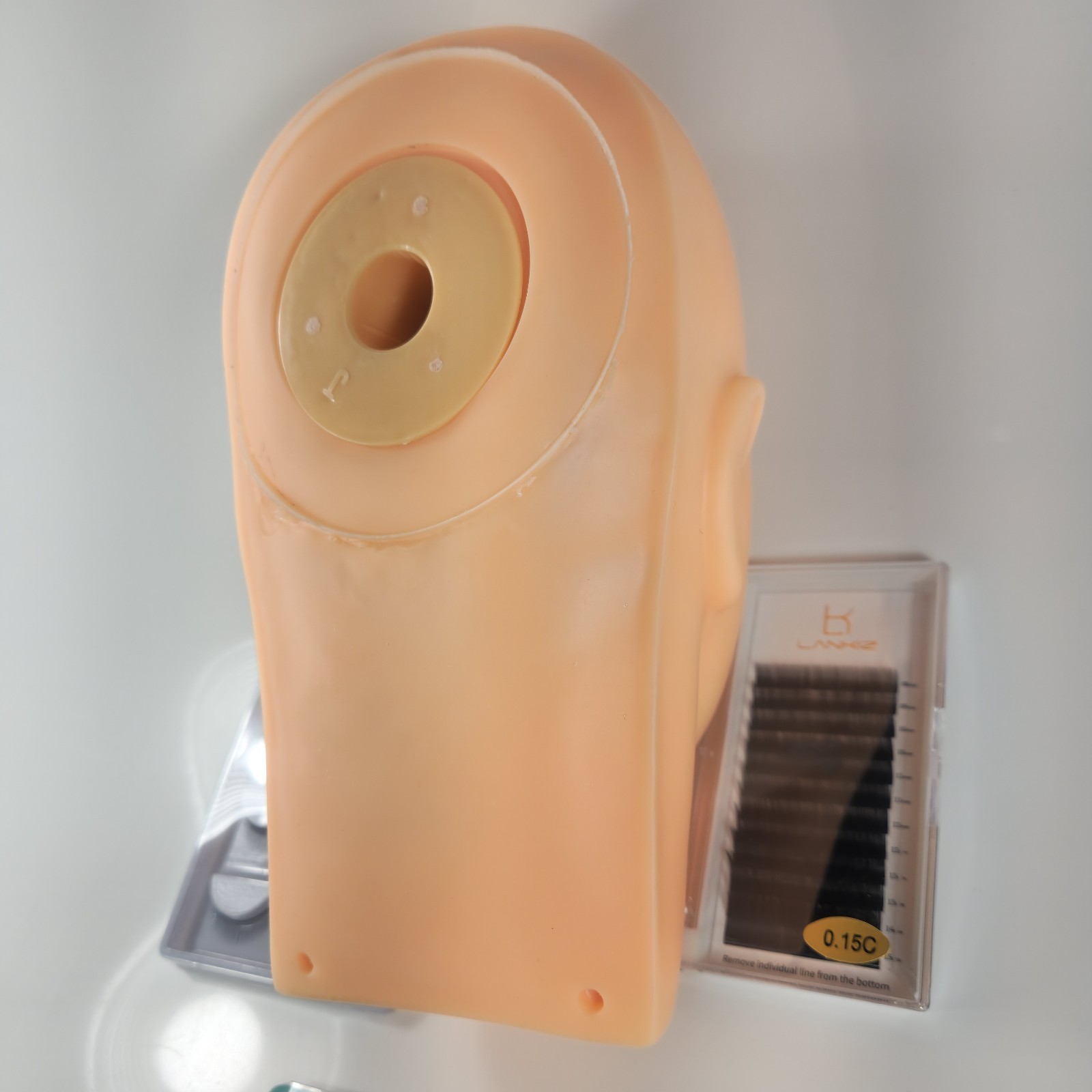 LANKIZ Eyelash Extension Kit with Mannequin Head Practice Exercise Set Training