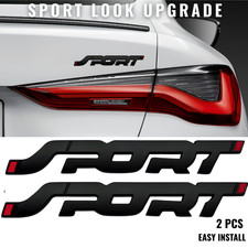 2pcs 3d Metal Sport Car Sticker Fender Trunk Emblem Badge Universal Fit Bundle 2pcs 3d Metal Sport Car Sticker Fender Trunk Emblem Badge Universal Fit Bundle
