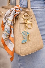 Glam Rhinestone High Heel Keychain   Gold Bag Charm   Color Choice