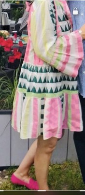 Devotion M 38 Tunika Longbluse Hängerchen Kleid Ethno Azteken Mit Kapuze