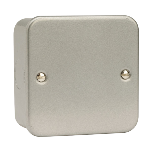 Click Scolmore Metal Clad Single Blanking Plate 1 Gang - CL060