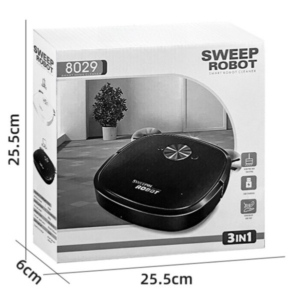Robot Nettoyeur Sol Automatique Rechargeable USB - Balai Et Serpillière