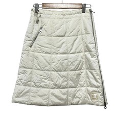 CHANEL P16393 Cream Nylon, polyester Women's Skirt