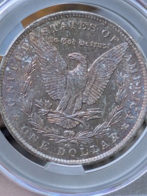 1882 CC Morgan Silver Dollar MS-65 CAC COLOR Reverse | eBay