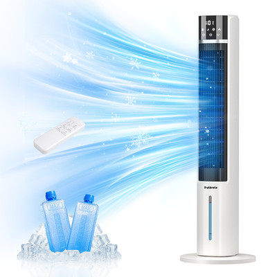 Luftkühler Turmventilator mit Wasserkühlung 2 Kühlakkus Mobile Klimaanlage 4in1
