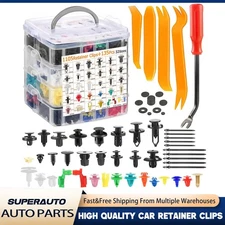 1240Pcs Car Retainer Clips Auto Fasteners Fender Push Trim Clip Pin Rivet Bumper