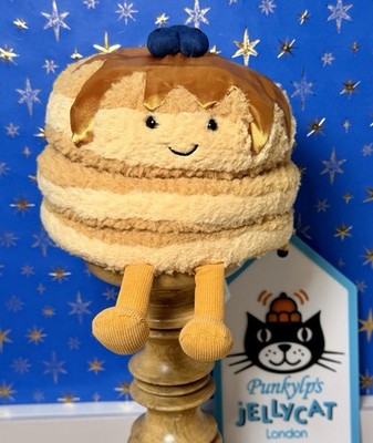 Authentic Jellycat Amuseables Fran Pancakes NWT + Tag Protector   US Seller