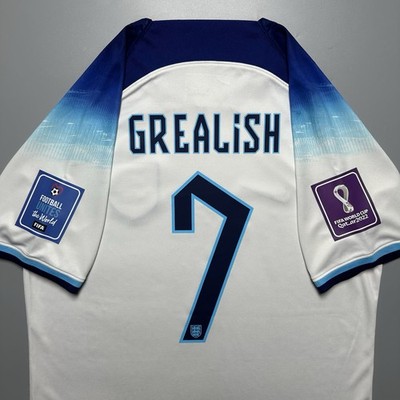 Nike イングランド代表ジャージ GREALISH 7 ENGLAND NIKE 2022 WORLD CUP FOOTBALL JERSEY #7 GREALISH SIZE “M