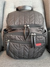 Skip Hop Forma Backpack Diaper Bag in Black with Foldable Changing Pad