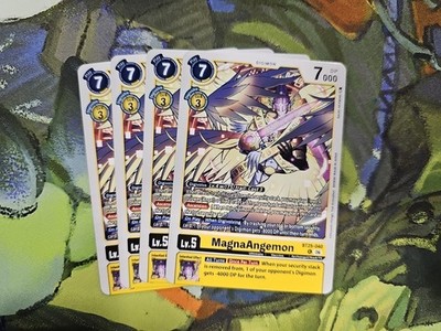 Digimon TCG BT25-040 Dual Revolution MagnaAngemon x4 Playset