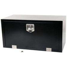 36x18x18 Black Steel Underbody Truck Tool Box Flatbed Trailer Storage Wlock