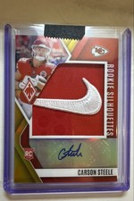 2024 Phoenix Carson Steele #RS-CSE Silhouettes Gold Nike Swoosh Auto 07/10 RC