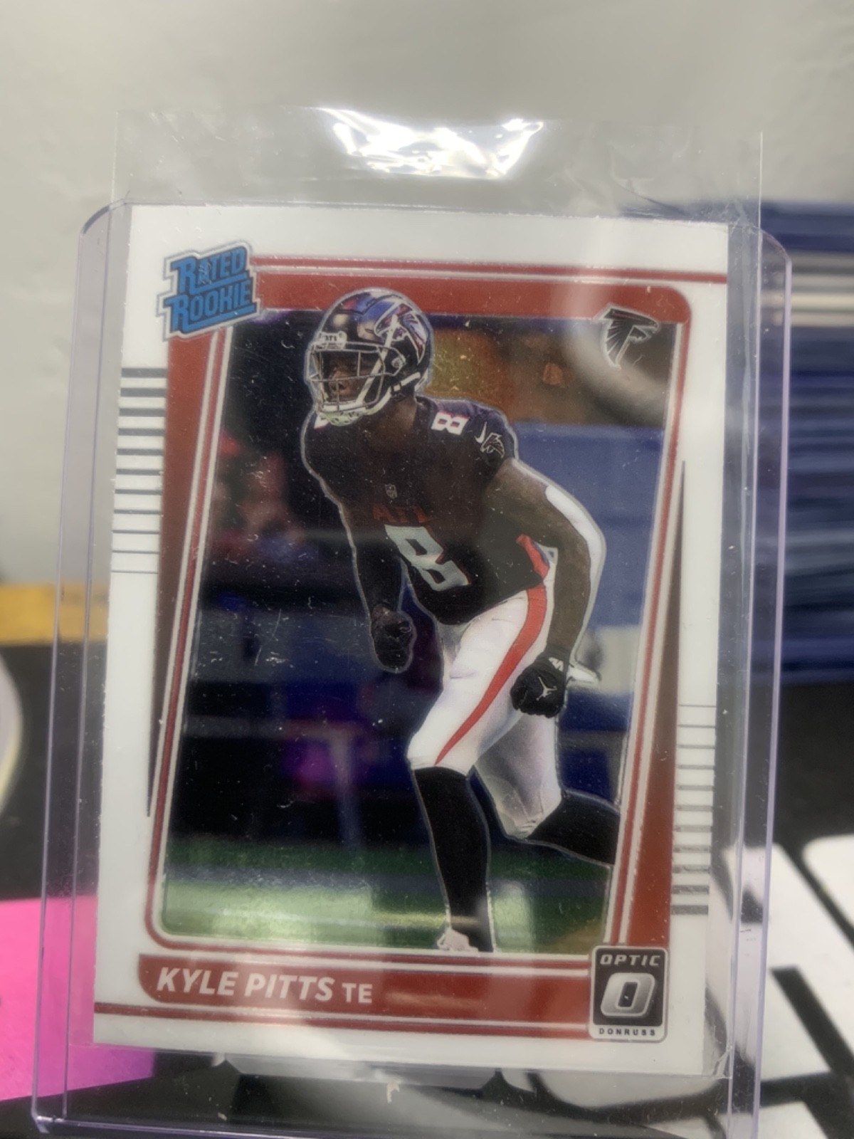 2021 Panini Donruss Optic - Rated Rookie Kyle Pitts #211 Holo Prizm (RC)