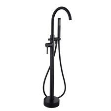 Image of Black Freestanding Bath Shower Mixer Tap - Arissa ARIMB009