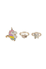 Great Pretenders Boutique Butterfly Unicorn Rings : 90205 Ages 3