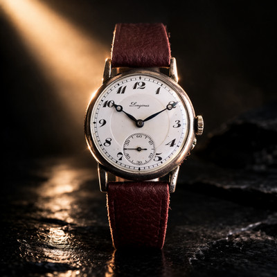Watch Longines c1910 Antique Swiss Watch Porcelain Dial Mechanical Sub Seconds