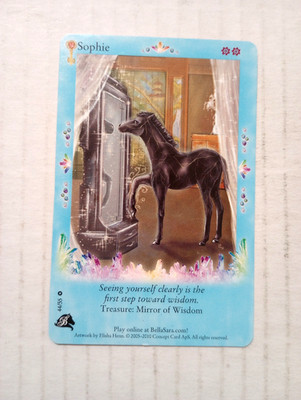 Bella Sara Treasures Sophie 44/55 Mirror Of Wisdom Horse Trading Card 2010