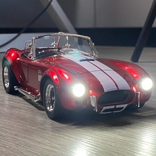 Ford Shelby Cobra 427 Roadster 1965 Classic Alloy Diecast Model Car Sound 1:24