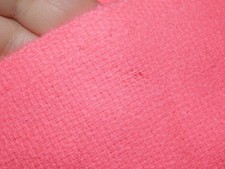 VTG FABRIC GOGO FABRIC POLY BRIGHT PINK 70's 1 7/8 yard POLYESTER MCM GROOVY 60s