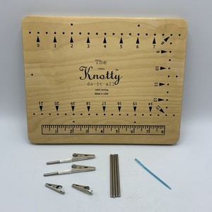 The Little Knotty do-it-all Beading Jewelry Making DIY Wooden Board 8x10” USA