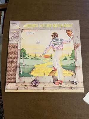 Elton John ''Goodbye Yellow Brick Road'' Vinyl Record 1973 Gatefold Sleeve VG+