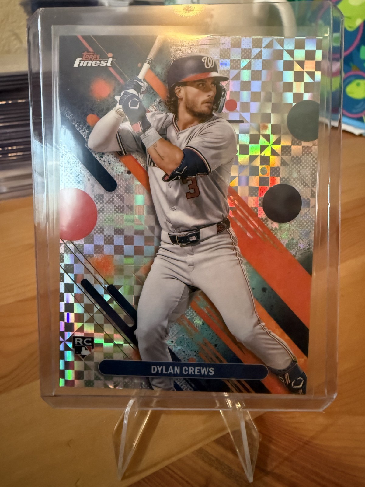 Dylan Crews RC 2025 Topps Finest Baseball Common Checkerboard Refractor #34