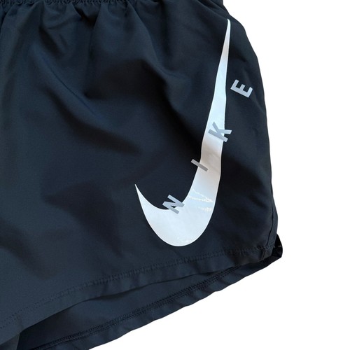 Nike Dri-FIT Running Shorts Womens XS Black Swoosh Elastic Waist Athletic - Picture 3 of 10