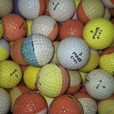 12 Ping Zing Karsten Eye Mixed Golf Balls Orange Pink Yellow - 2A SHAG AA