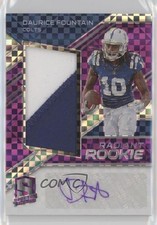 2018 Panini Spectra Neon Purple Prizm 4/35 Daurice Fountain Patch Auto 2a9