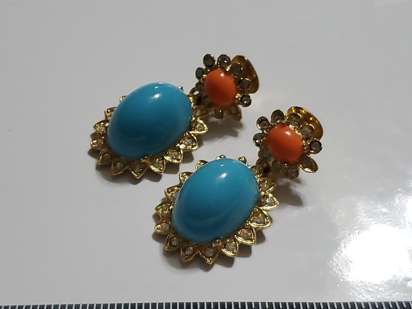 VINTAGE SIGNED KJL KENNETH JAY LANE FAUX TURQUOIS… - image 14