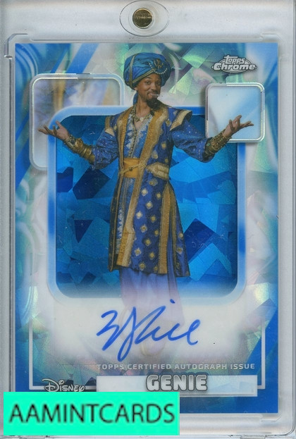 2026 Topps Chrome Sapphire Disney Aladdin Genie Will Smith Auto #AA-WS