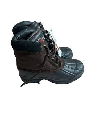 Boy's Thermolite Prescot Dark Brown Cold Weather Boots Size 4 Hiking NWT
