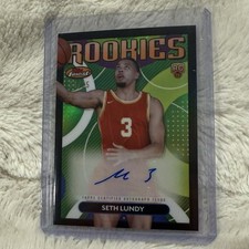2023-24 Topps Finest Seth Lundy Rookie Auto Black /25Raw - Excellent