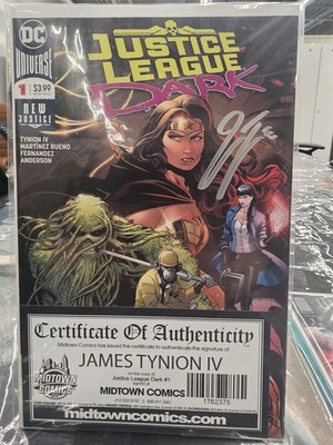 Justice League Dark #1 Signed by James Tynion 