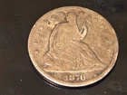 1876 Seated Liberty Half Silver Dollar Good Condition Please see Photos