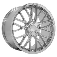 19 Oe Wheels Cv08b Chrome 19x10 Wheel 5x4.75 Rim 79mm For Chevy Corvette