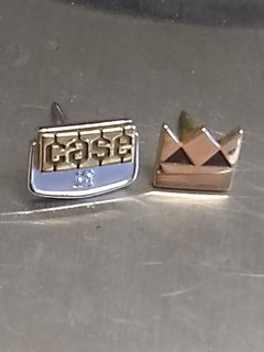2.8g 10K Solid Gold Case Tractor GM Terex Co. Employee Service Award Pins Gem