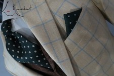 Brooks Brothers EST 1818 Italy 100 silk sky blue window pane sport coat 38 S