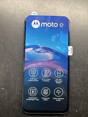 MOTO E 7TH GEN XT2052DL 32GB - BLUE TRACFONE LOCKED OPEN BOX PHONE ONLY
