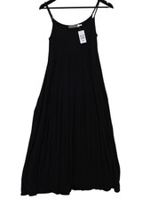 Mint Velvet A-Line Maxi Dress S in Black