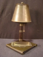 Vintage Golden Age Cigarette Holder Dispenser Lamp Metal Mechanical Ashtray MCM~