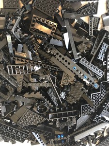 black lego pieces